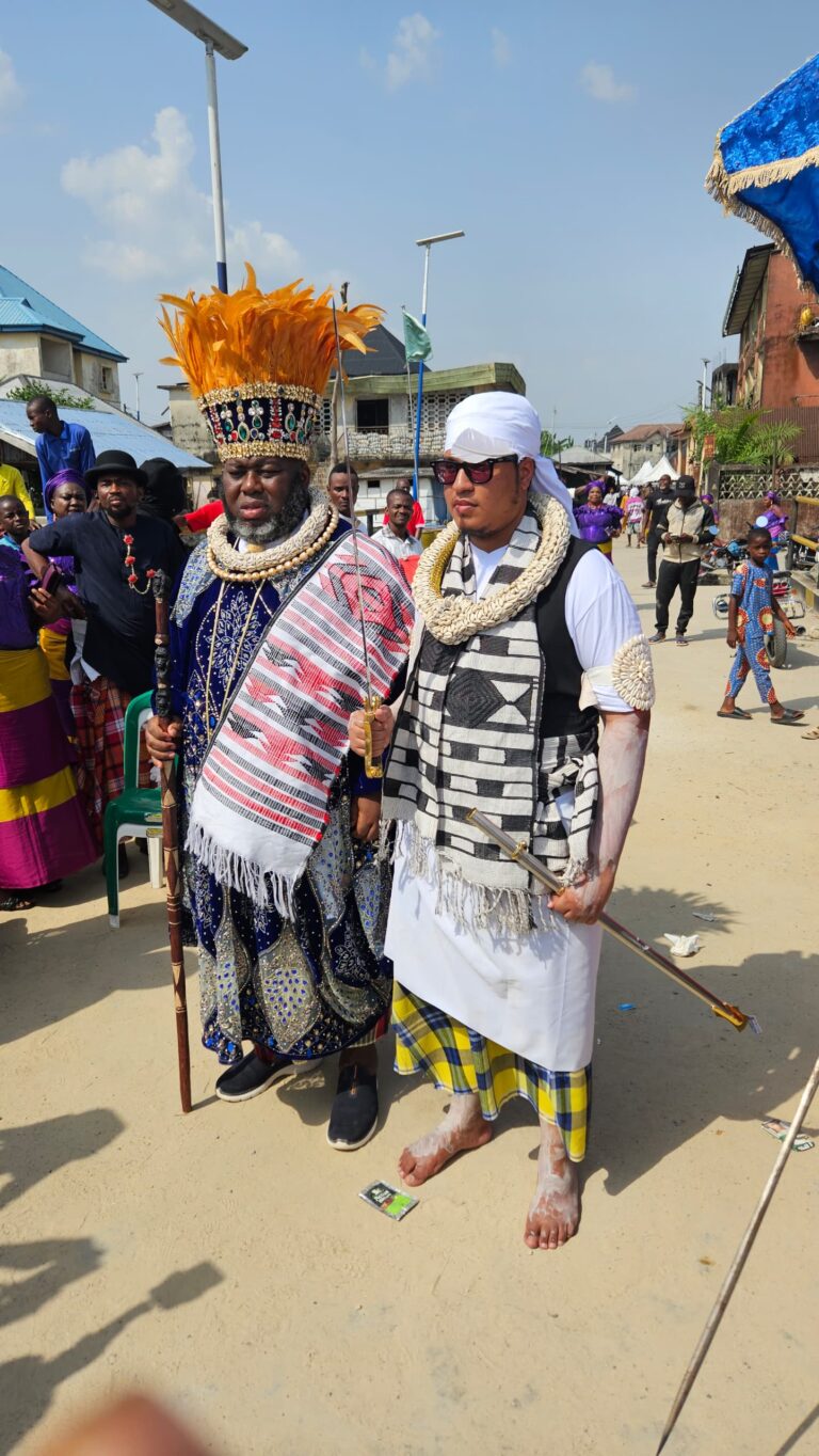Kalabari Kingdom Witnesses Historic Rite as King Asari-Dokubo Installs Son as Chief, rolls out a Boat Regatta
