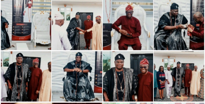 Outgoing Bells University VC, Prof. Ojediran, Pays Farewell Visit to Olota, Receives Royal Honour