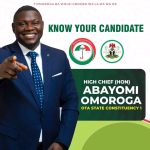 Abayomi Omoroga: A Life of Service and Community EngagementThe PDP candidate for Ota State Constituency 1 builds his political aspiration on philanthropy, tradition and  grassroots connection