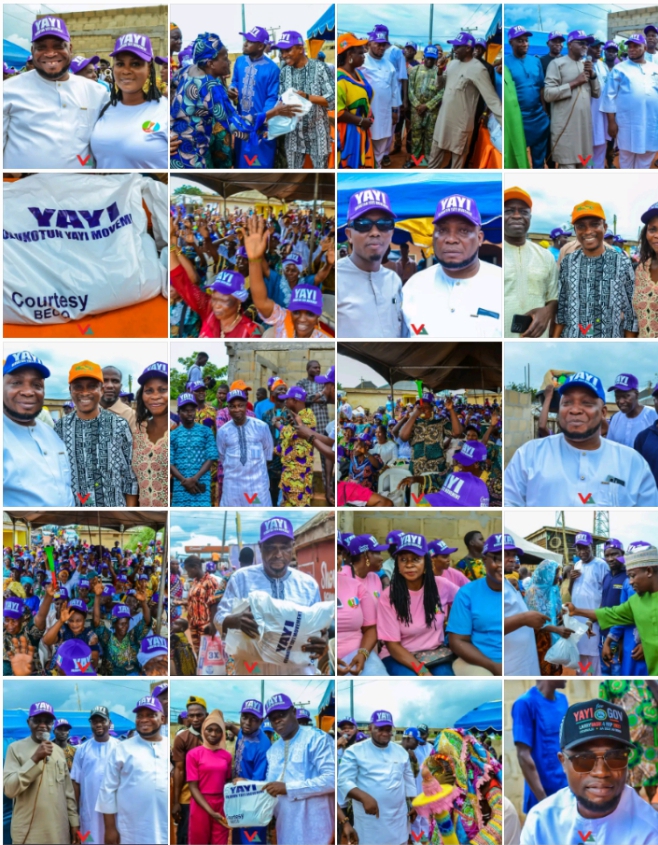 HON. NURUDEEN OLUKOTUN LEADS OLUKOTUN YAYI MOVEMENT IN FOOD PALLIATIVE DISTRIBUTION, MEDICAL OUTREACH IN ATAN WARD