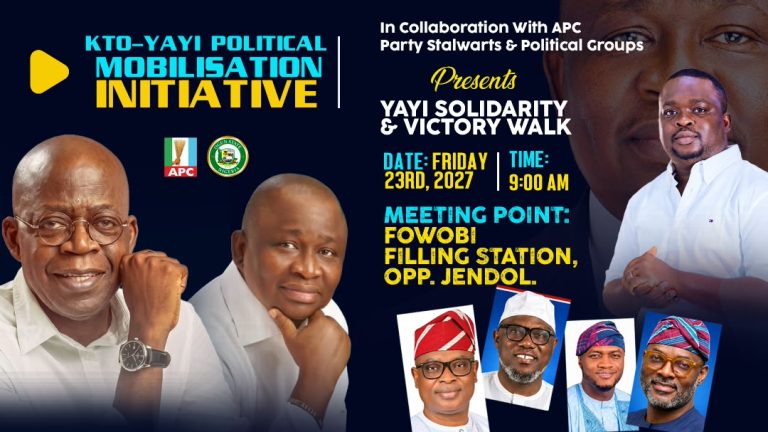 KTO–YAYI INITIATIVE ANNOUNCES SOLIDARITY AND VICTORY WALK FOR 2027